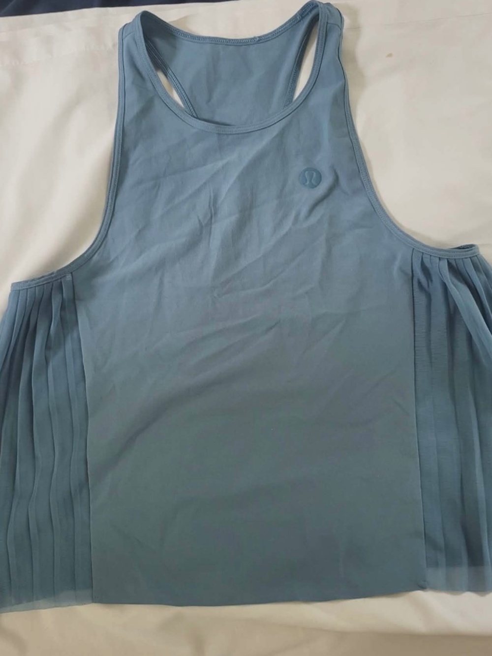 Lululemon Side Pleats Tennis Tank Top Utility Blue
